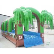 cheap inflatable water slides palm tree jungle